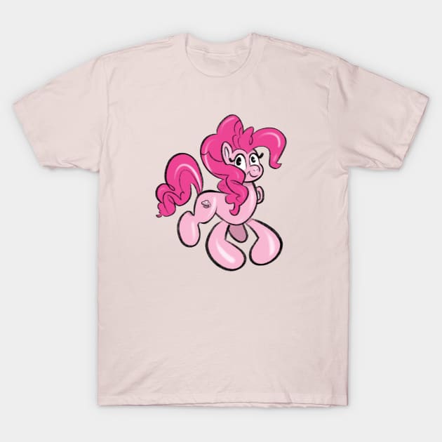 Squeaky Pinky T-Shirt by AmyNewBlue